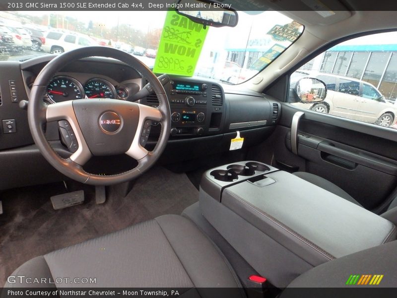 Deep Indigo Metallic / Ebony 2013 GMC Sierra 1500 SLE Extended Cab 4x4