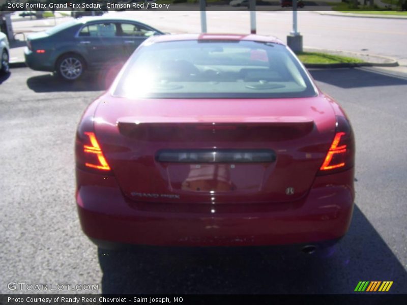 Crimson Red / Ebony 2008 Pontiac Grand Prix Sedan
