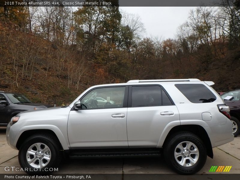 Classic Silver Metallic / Black 2018 Toyota 4Runner SR5 4x4