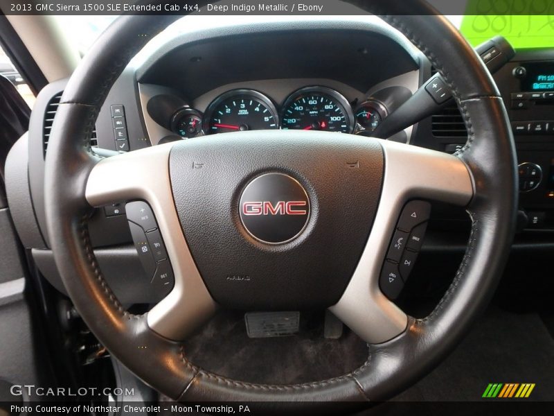 Deep Indigo Metallic / Ebony 2013 GMC Sierra 1500 SLE Extended Cab 4x4