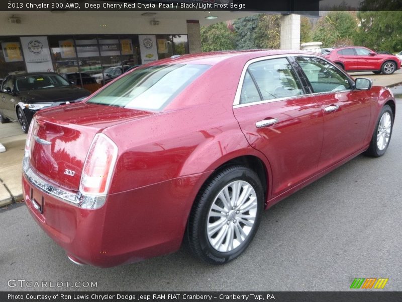 Deep Cherry Red Crystal Pearl / Black/Light Frost Beige 2013 Chrysler 300 AWD