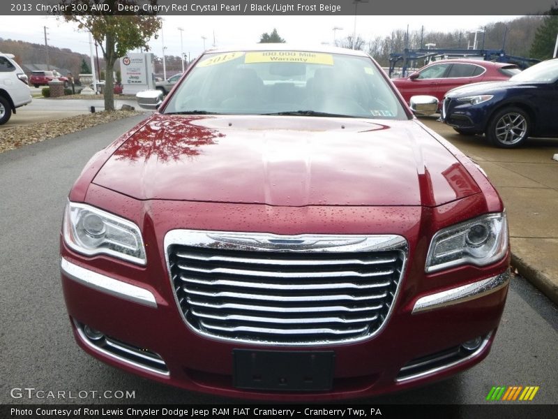 Deep Cherry Red Crystal Pearl / Black/Light Frost Beige 2013 Chrysler 300 AWD