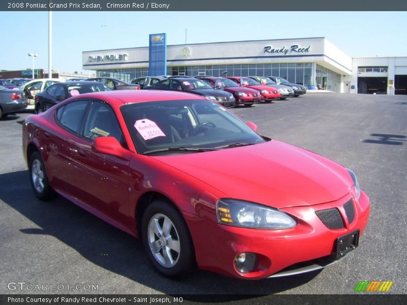 Crimson Red / Ebony 2008 Pontiac Grand Prix Sedan