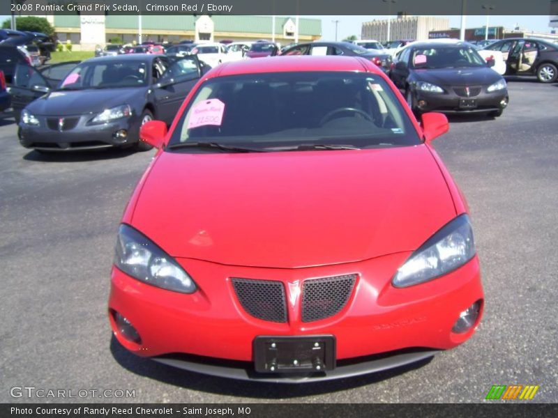 Crimson Red / Ebony 2008 Pontiac Grand Prix Sedan