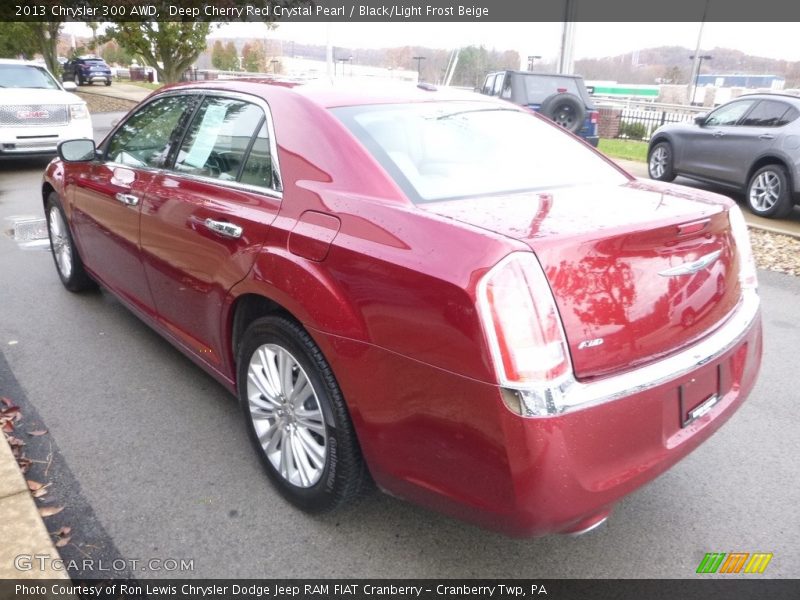 Deep Cherry Red Crystal Pearl / Black/Light Frost Beige 2013 Chrysler 300 AWD