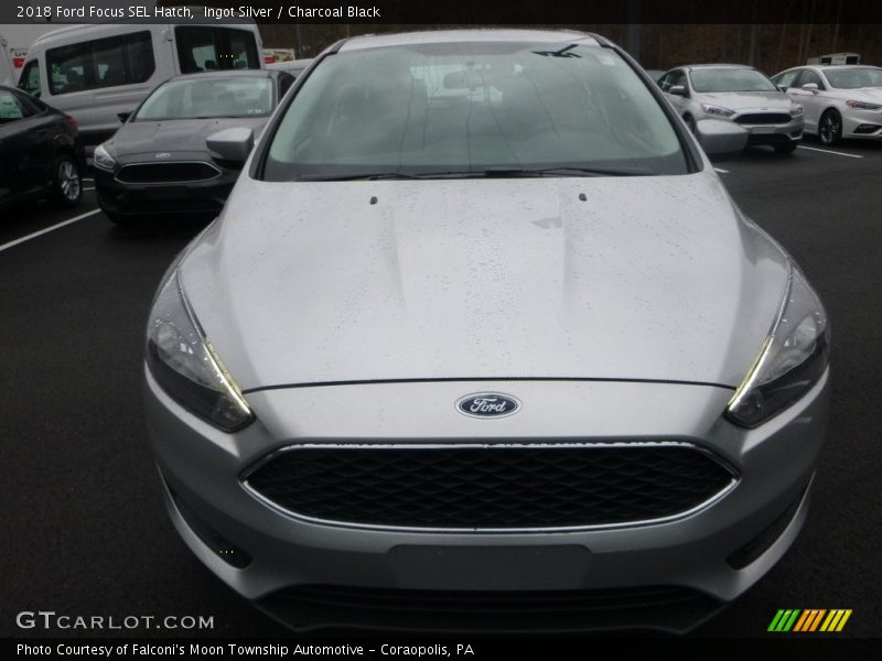 Ingot Silver / Charcoal Black 2018 Ford Focus SEL Hatch