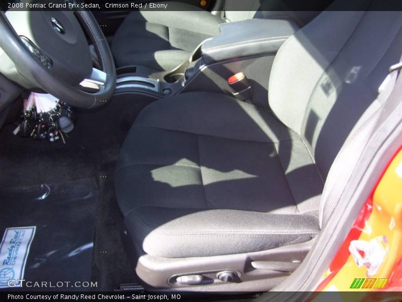 Crimson Red / Ebony 2008 Pontiac Grand Prix Sedan