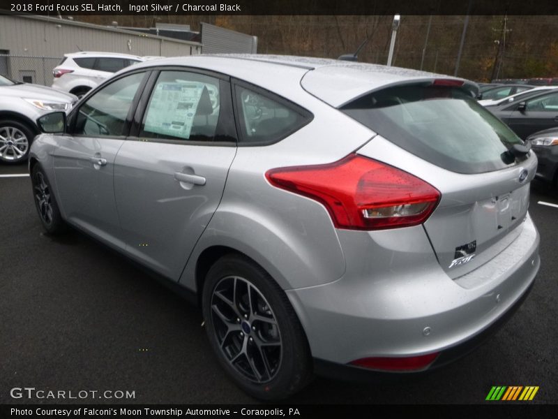 Ingot Silver / Charcoal Black 2018 Ford Focus SEL Hatch