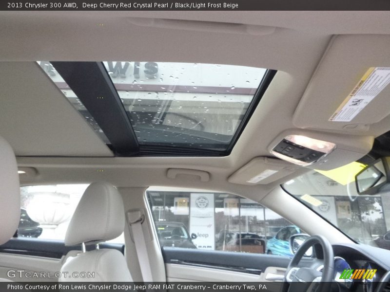 Deep Cherry Red Crystal Pearl / Black/Light Frost Beige 2013 Chrysler 300 AWD