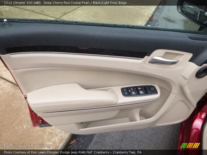 Deep Cherry Red Crystal Pearl / Black/Light Frost Beige 2013 Chrysler 300 AWD
