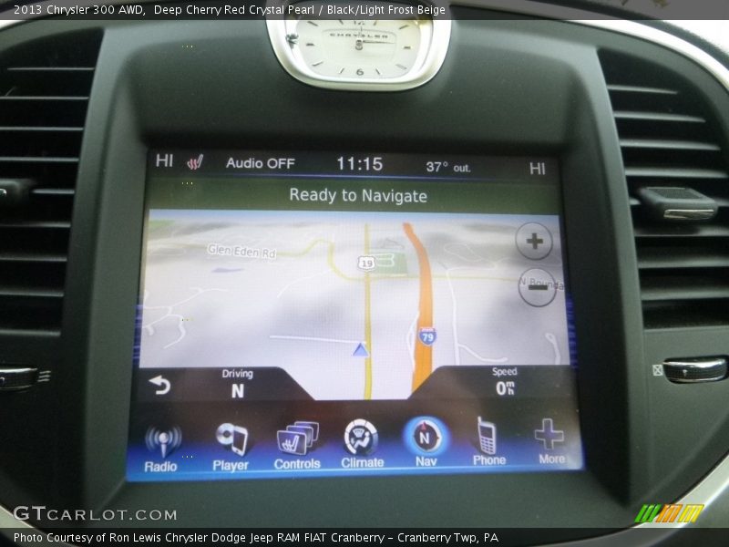 Deep Cherry Red Crystal Pearl / Black/Light Frost Beige 2013 Chrysler 300 AWD