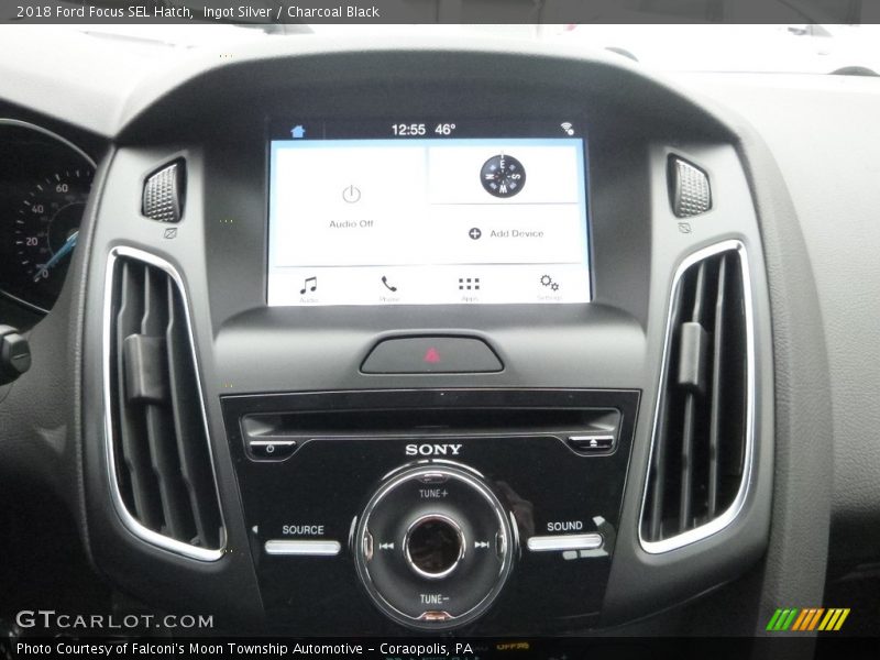 Ingot Silver / Charcoal Black 2018 Ford Focus SEL Hatch