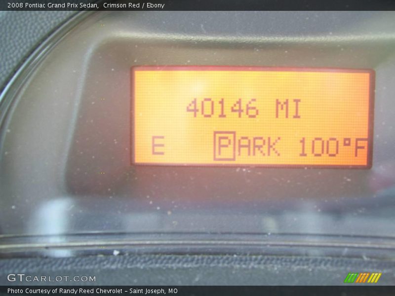 Crimson Red / Ebony 2008 Pontiac Grand Prix Sedan