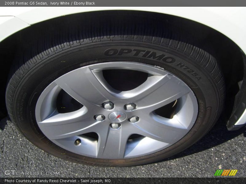 Ivory White / Ebony Black 2008 Pontiac G6 Sedan