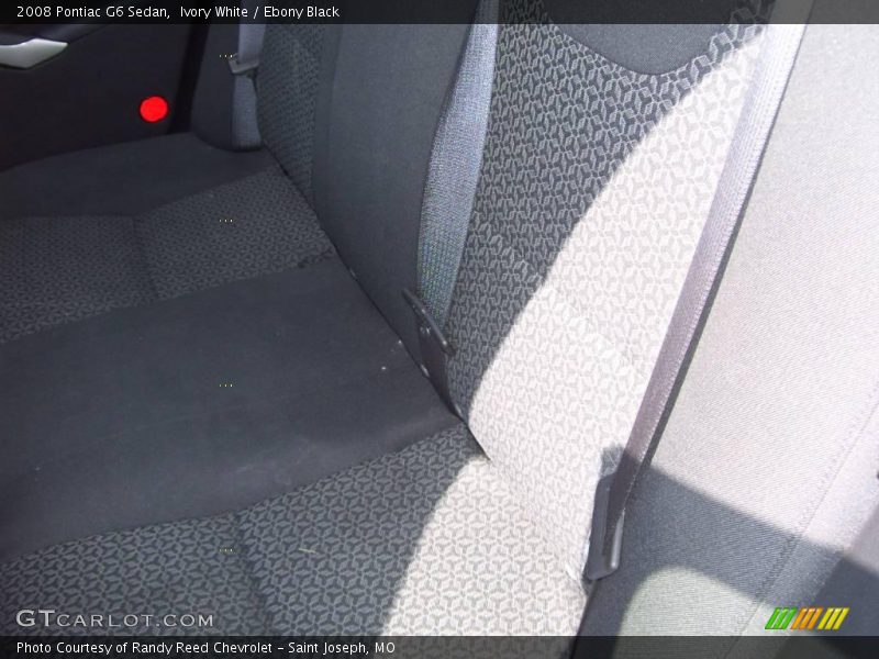 Ivory White / Ebony Black 2008 Pontiac G6 Sedan