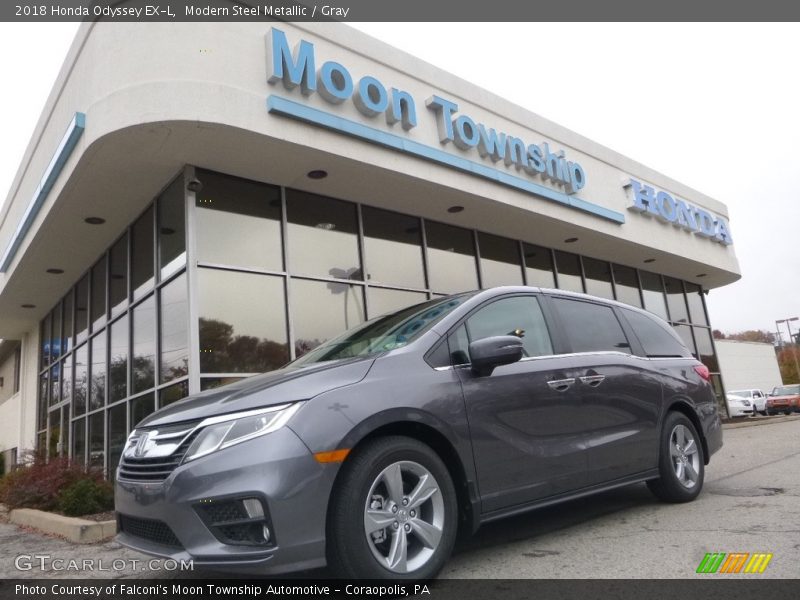 Modern Steel Metallic / Gray 2018 Honda Odyssey EX-L