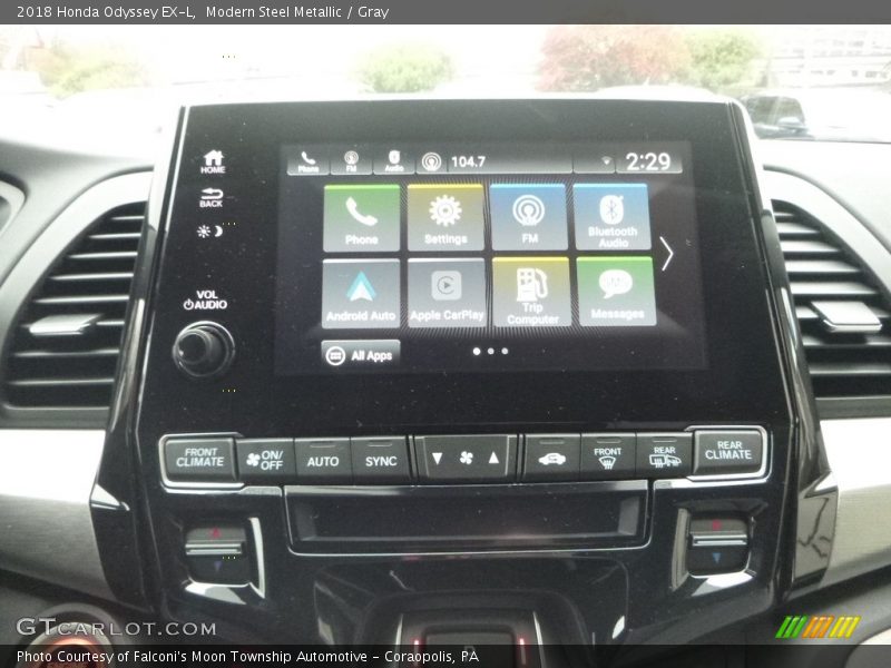 Modern Steel Metallic / Gray 2018 Honda Odyssey EX-L