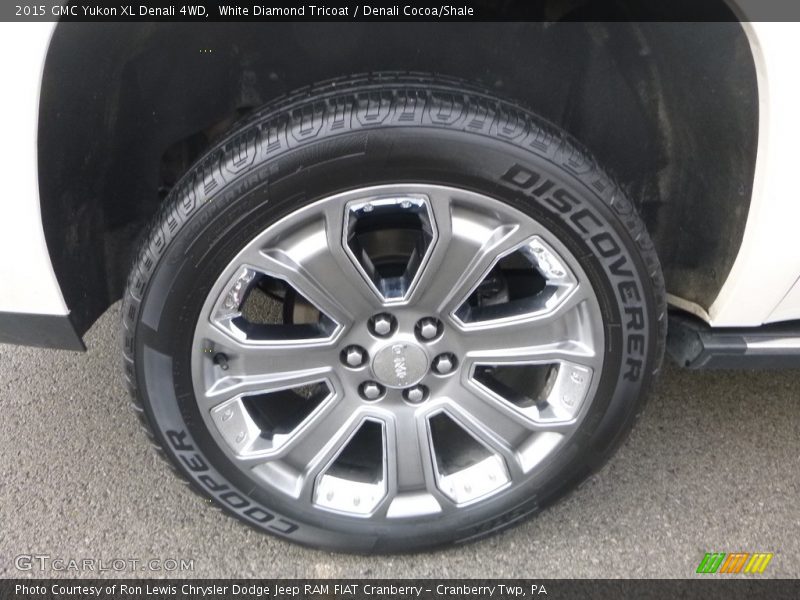 White Diamond Tricoat / Denali Cocoa/Shale 2015 GMC Yukon XL Denali 4WD