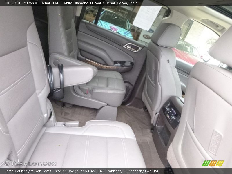 White Diamond Tricoat / Denali Cocoa/Shale 2015 GMC Yukon XL Denali 4WD