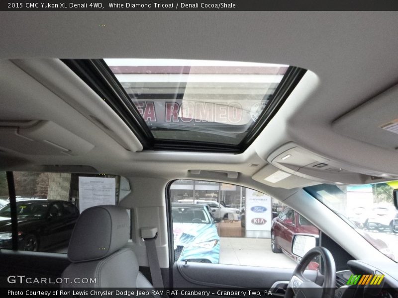 White Diamond Tricoat / Denali Cocoa/Shale 2015 GMC Yukon XL Denali 4WD