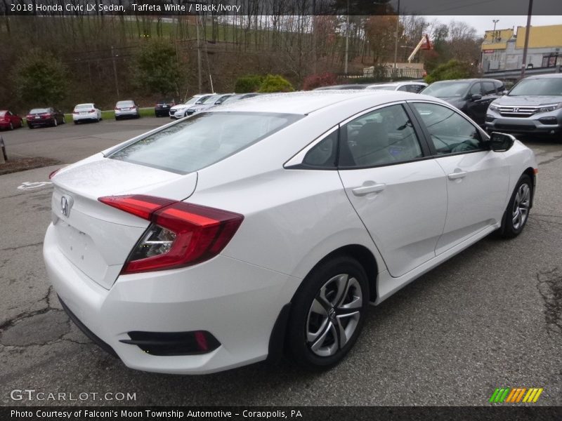 Taffeta White / Black/Ivory 2018 Honda Civic LX Sedan