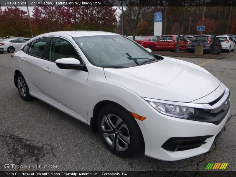 Taffeta White / Black/Ivory 2018 Honda Civic LX Sedan