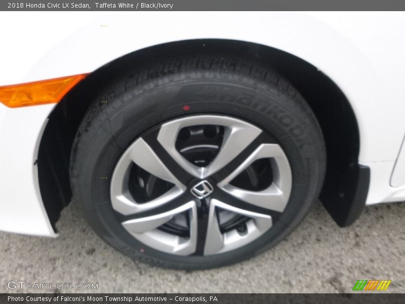 Taffeta White / Black/Ivory 2018 Honda Civic LX Sedan
