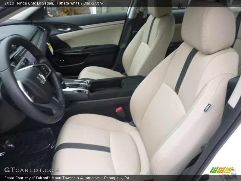 Taffeta White / Black/Ivory 2018 Honda Civic LX Sedan