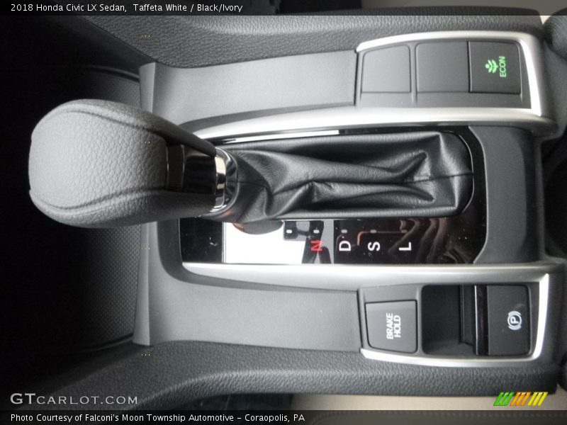 Taffeta White / Black/Ivory 2018 Honda Civic LX Sedan