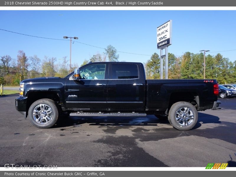 Black / High Country Saddle 2018 Chevrolet Silverado 2500HD High Country Crew Cab 4x4