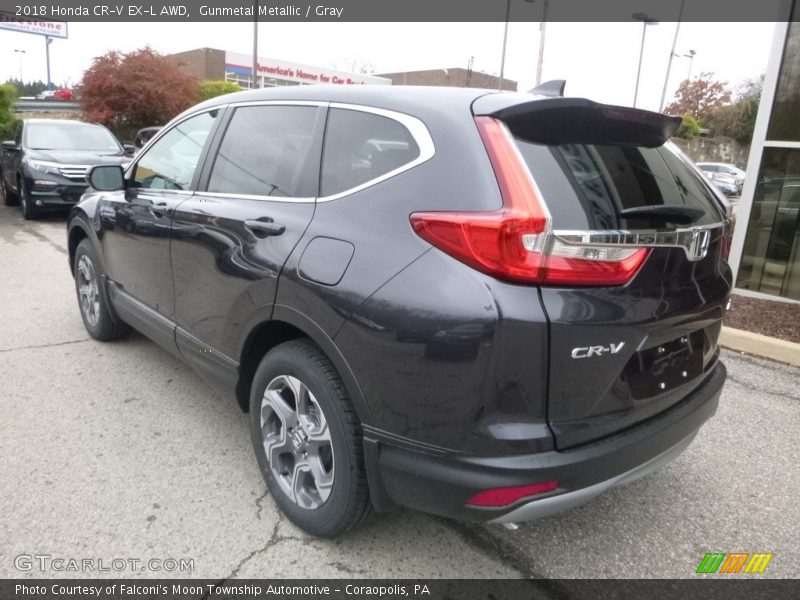 Gunmetal Metallic / Gray 2018 Honda CR-V EX-L AWD