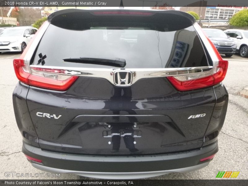 Gunmetal Metallic / Gray 2018 Honda CR-V EX-L AWD