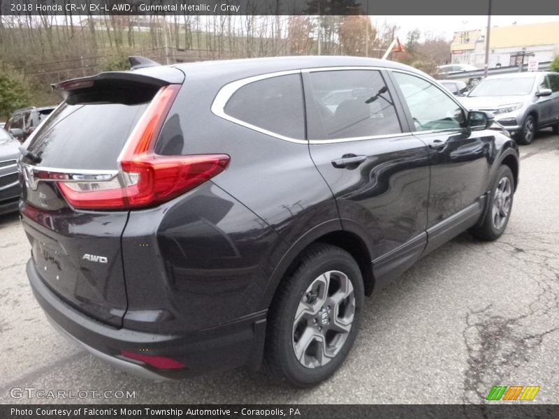Gunmetal Metallic / Gray 2018 Honda CR-V EX-L AWD
