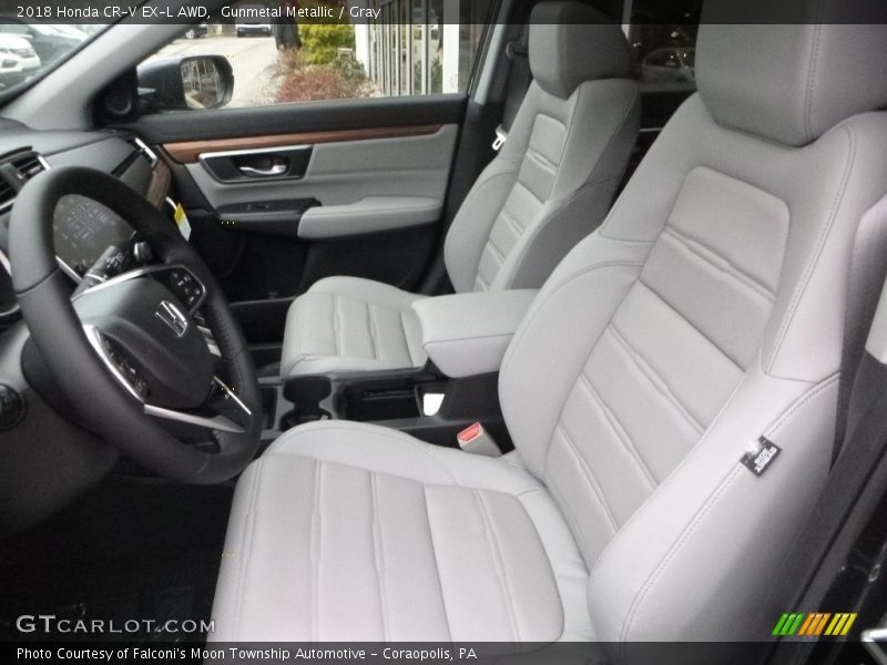 Gunmetal Metallic / Gray 2018 Honda CR-V EX-L AWD
