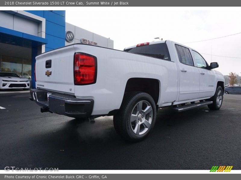 Summit White / Jet Black 2018 Chevrolet Silverado 1500 LT Crew Cab