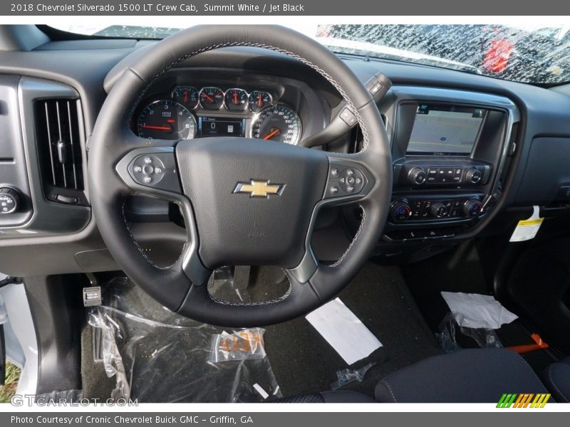Summit White / Jet Black 2018 Chevrolet Silverado 1500 LT Crew Cab