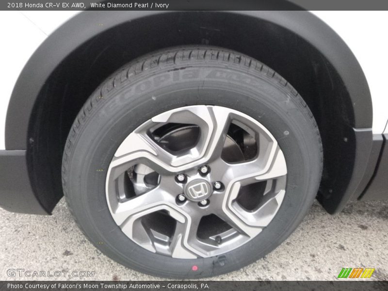 White Diamond Pearl / Ivory 2018 Honda CR-V EX AWD