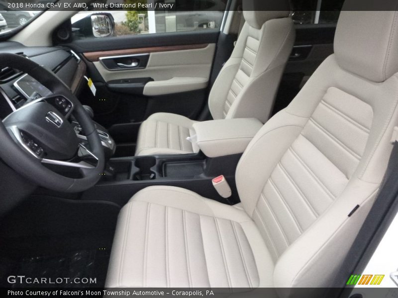 White Diamond Pearl / Ivory 2018 Honda CR-V EX AWD