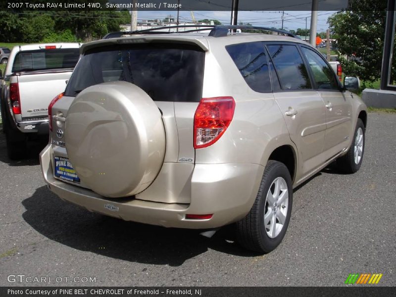 Savannah Metallic / Taupe 2007 Toyota RAV4 Limited 4WD