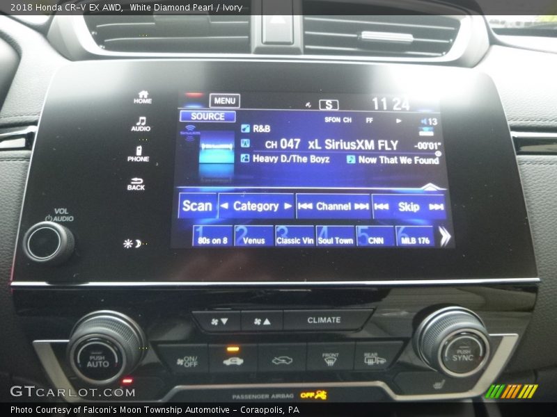White Diamond Pearl / Ivory 2018 Honda CR-V EX AWD