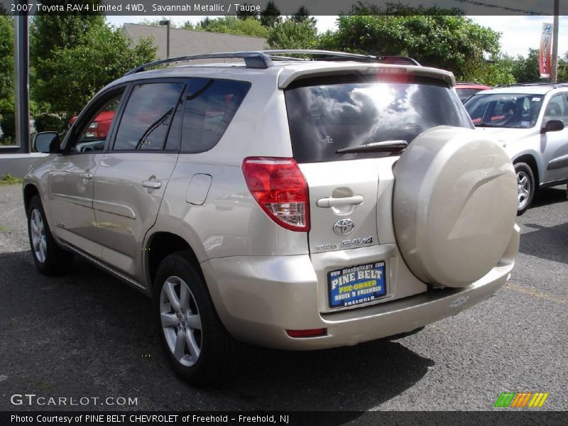 Savannah Metallic / Taupe 2007 Toyota RAV4 Limited 4WD