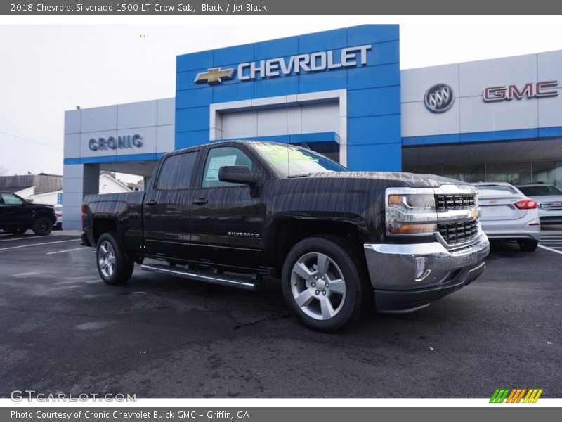 Black / Jet Black 2018 Chevrolet Silverado 1500 LT Crew Cab