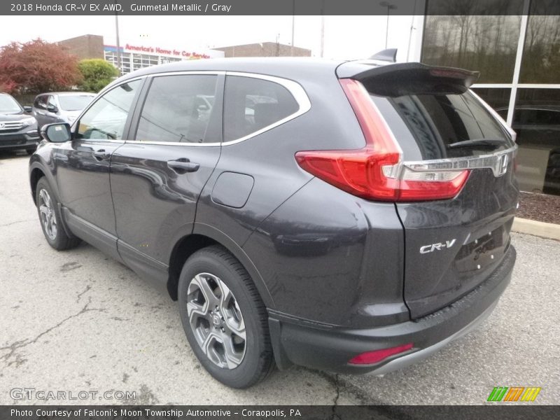 Gunmetal Metallic / Gray 2018 Honda CR-V EX AWD