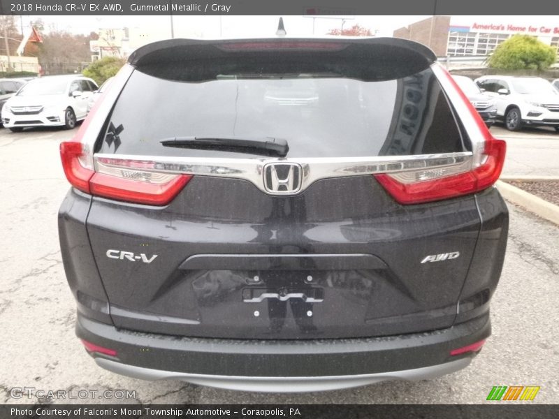 Gunmetal Metallic / Gray 2018 Honda CR-V EX AWD