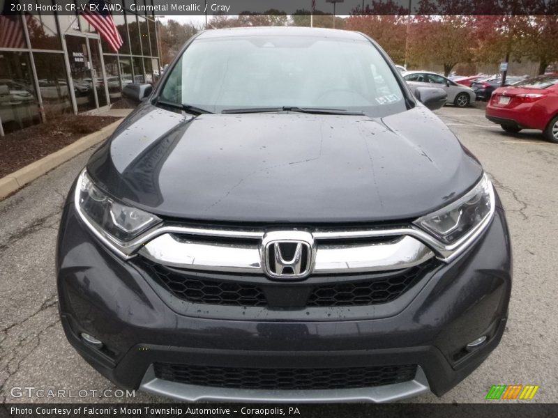 Gunmetal Metallic / Gray 2018 Honda CR-V EX AWD