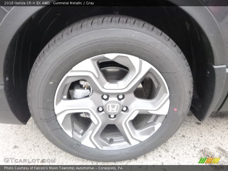 Gunmetal Metallic / Gray 2018 Honda CR-V EX AWD