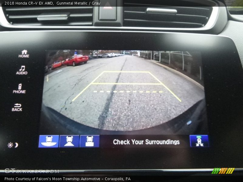 Gunmetal Metallic / Gray 2018 Honda CR-V EX AWD