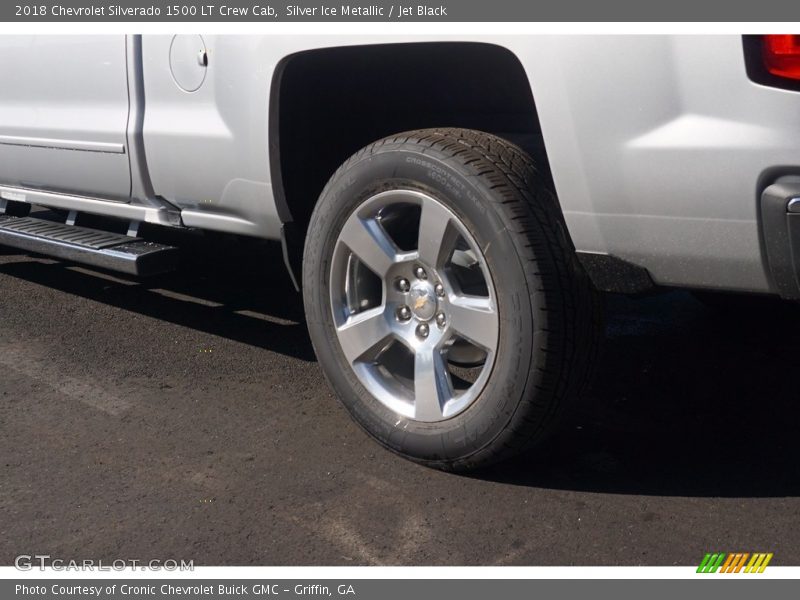 Silver Ice Metallic / Jet Black 2018 Chevrolet Silverado 1500 LT Crew Cab