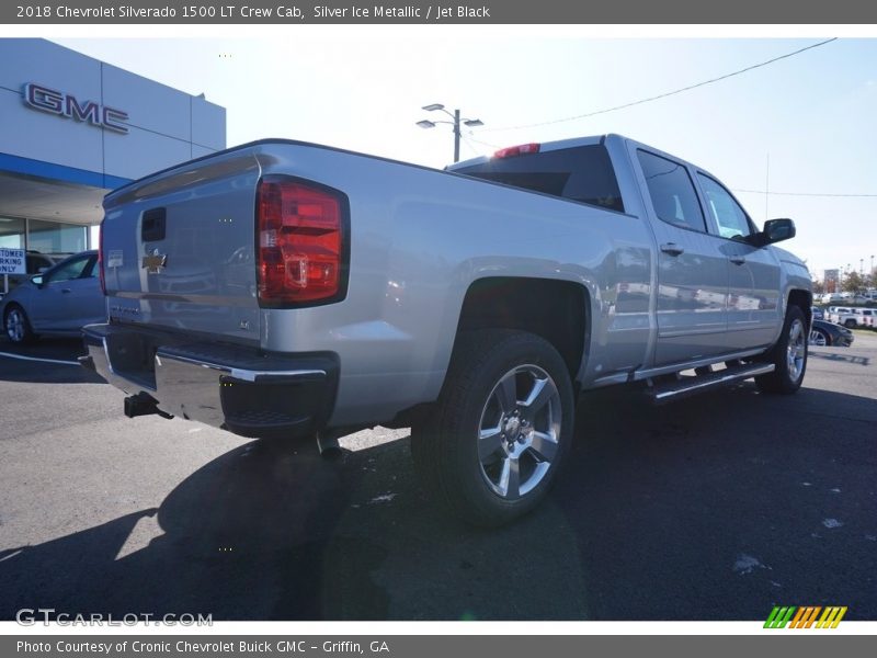 Silver Ice Metallic / Jet Black 2018 Chevrolet Silverado 1500 LT Crew Cab