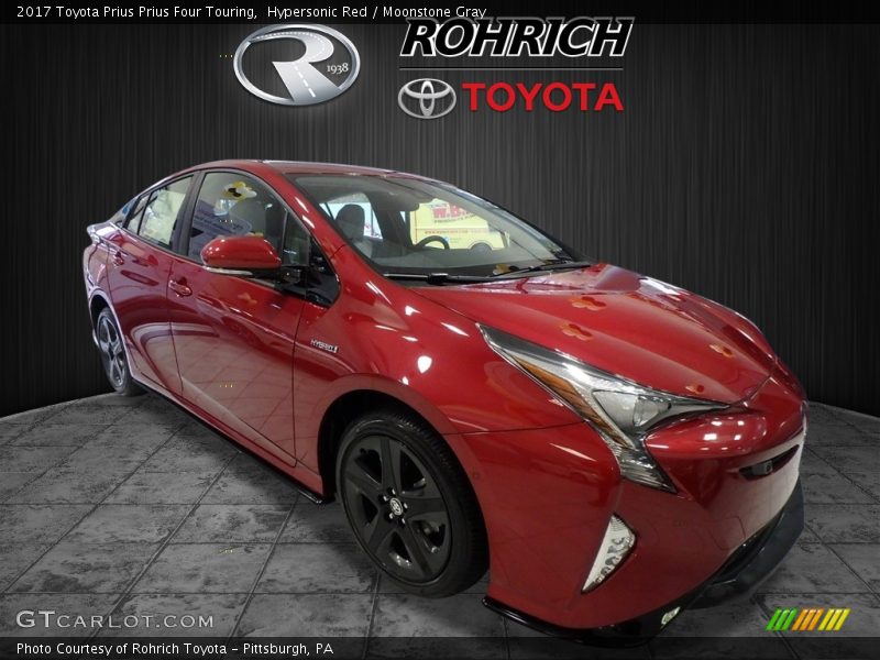 Hypersonic Red / Moonstone Gray 2017 Toyota Prius Prius Four Touring